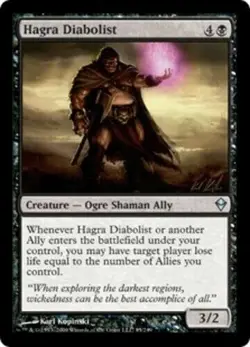 X4 Hagra Diabolist Zendikar LP/NM MTG Magic DNA GAMES - Image 1