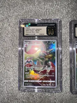LOT OF TWO CGC PRISTINE 10s - Flapple - Pokemon(2021) Japanese - 186/184 CR Holo - Image 2