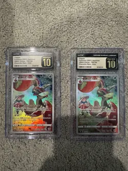 LOT OF TWO CGC PRISTINE 10s - Flapple - Pokemon(2021) Japanese - 186/184 CR Holo - Image 4