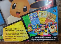 Pokemon Eevee Treasure Chest 2021 Eeveelution Collectible Lunchbox Tin 5 Packs - Image 2