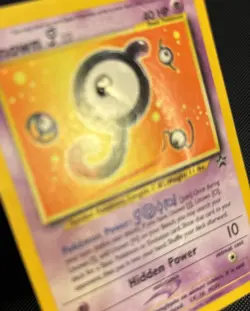 WOTC Pokemon TCG Unown J Black Star Promo Card 38 Vintage - Image 3