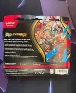 *NEW* Pokemon TCG: Mega Evolution 3 Pack Blister Psyduck Promo - FACTORY SEALED! - Image 2