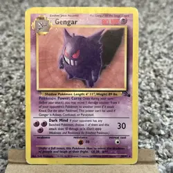 Pokemon TCG Gengar 20/62 Fossil non-holo HP - Image 1