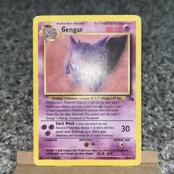 Pokemon TCG Gengar 20/62 Fossil non-holo HP - Image 2