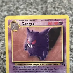 Pokemon TCG Gengar 20/62 Fossil non-holo HP - Image 3