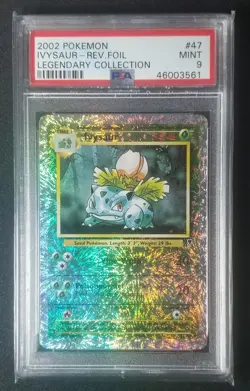 2002 Pokemon Legendary Collection 47/110 Ivysaur Reverse Holo PSA 9 MINT - Image 1