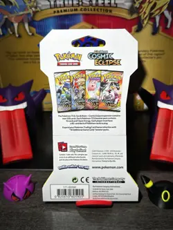 Pokemon 2019 Sun & Moon Cosmic Eclipse Sleeved Booster Pack Blastoise Piplup Art - Image 2