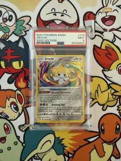 2020 Pokemon Jirachi Amazing Rare 119/185 Vivid Voltage PSA 9 MINT | Fast Ship! - Image 1