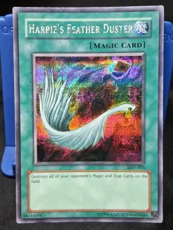 YUGIOH - Harpie's Feather Duster - SDD-003 - Secret Rare - - Image 1