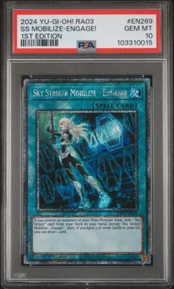 2024 YU-GI-OH! RA03 1ST EDITION #EN269 SKY STRIKER MOBILIZE - ENGAGE! PSA 10 - Image 1