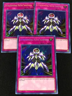 Yugioh Interdimensional Matter Transporter LCKC-EN052 SECRET X3 (NM) One is 1st - Image 1
