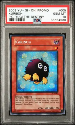 YUGIOH PSA 10 2003 Kuriboh PCY-005 Secret Rare Promo *4530 - Image 1