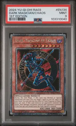 2024 YU-GI-OH! RA03-QUARTER CENTURY BONANZA 1ST ED DARK MAGICIAN OF CHAOS PSA 9 - Image 1