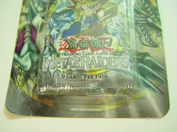 Konami YuGiOh Metal Raiders UNLIMITED 1996 Factory Sealed BOOSTER BLISTER PACK - Image 2