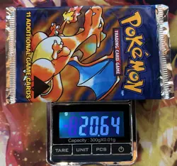 BASE SET (Charizard Art) SEALED Booster Pack BLACK TRIANGLE ERROR Pokemon Cards - Image 2