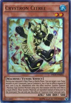 Yugioh! Crystron Citree - INOV-EN016 - Ultra Rare - Unlimited Edition Near Mint, - Image 1