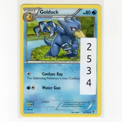 Pokemon TCG Golduck 34/149 BW Boundaries Crossed Regular Card EN-LP 2012 - Image 3
