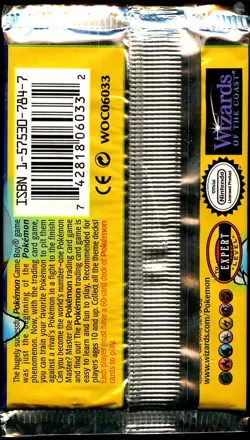 BASE SET (Blastoise Art) SEALED Booster Pack BLACK TRIANGLE ERROR Pokemon Cards - Image 3