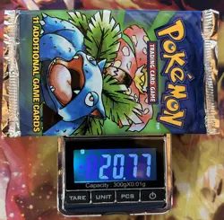 BASE SET (Venusaur Art) SEALED Booster Pack BLACK TRIANGLE ERROR Pokemon Cards - Image 2