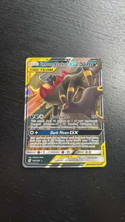 Pokemon TCG Umbreon & Darkrai GX Holo Card 125/236 Sm-Unified Minds Tag Team - Image 1