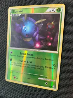 Illumise 64/102 Reverse Holo Pokemon Card - HGSS Triumphant set - MP - Image 2