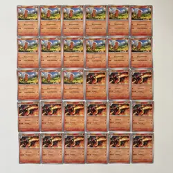 Pokemon TCG Scarlet & Violet 151 Charmander 04, Charmeleon 05 Lot of 30 Cards - Image 1