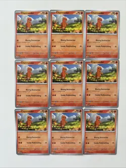 Pokemon TCG Scarlet & Violet 151 Charmander 04, Charmeleon 05 Lot of 30 Cards - Image 2