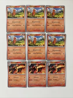 Pokemon TCG Scarlet & Violet 151 Charmander 04, Charmeleon 05 Lot of 30 Cards - Image 3
