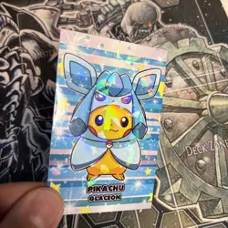 Pikachu Glaceon Poncho Card Database Attacks 2 Cracked Ice Holo Pokemon - Image 2