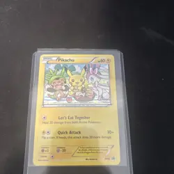 Pikachu Xy95 holo 2016 let’s eat together rare card breakpoint black star promo - Image 2