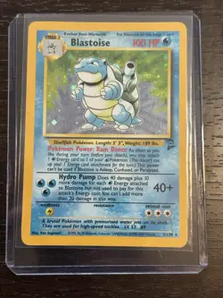 Blastoise 002/130 Base Set 2 Holo 2000 Vintage Pokemon Card LP - Image 1