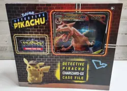 Pokemon TCG Detective Pikachu CHARIZARD GX Case File w Foil Promo Card Exclusive - Image 1