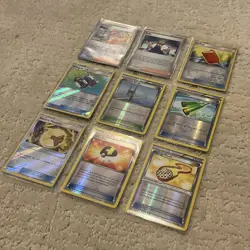 Lot of (9) Pokemon TCG Cards Trainer Holo Rare NM - Image 2