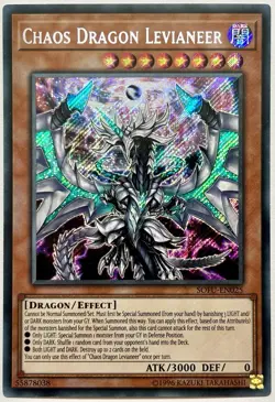 SOFU-EN025 Chaos Dragon Levianeer - Secret Rare 1st Edition Near Mint YuGiOh - Image 1