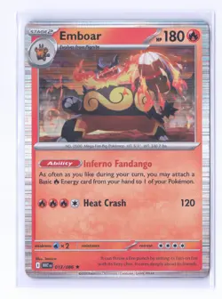 Pokemon TCG Emboar Card 013/086 Holo Rare Sv: White Flare - Image 1