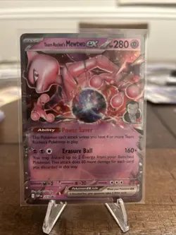 Team Rocket's Mewtwo ex 205 Sv: Scarlet & Violet Promo Cards Holo - Image 1