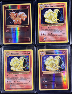 Pokemon Holo Evolves (4) Card Lot Vulpix Ninetales (#14) - Image 1