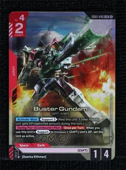 2025 Gundam Card Game Newtype Rising GD01 LR Buster Gundam #GD01-046 - Image 1