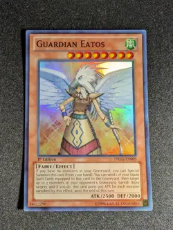 Yu-Gi-Oh! Guardian Eatos DRLG-EN009 1st Super Rare NM - Image 1