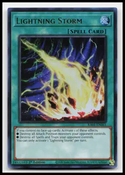 Lightning Storm (UR) RA01-EN061 25th Anniversary Rarity Collection Yugioh Card - Image 1