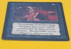 MTG DEMONIC TUTOR Beta (OldManMTG 012-205) - Image 5