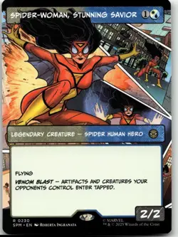 MTG: Spider-Woman, Stunning Savior (Borderless) - Marvel's Spider-Man #230 R Nor - Image 1
