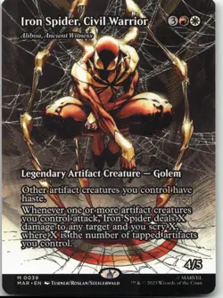 MTG: Iron Spider, Civil Warrior - Alibou, Ancient Witness (Borderless) - Marvel - Image 1