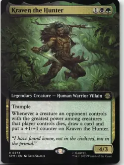 MTG: Kraven the Hunter (Extended Art) - Marvel's Spider-Man #273 R Normal NM - Image 1