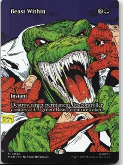 MTG: Beast Within (Borderless) - Marvel Universe Eternal-Legal #33 M Normal NM - Image 1