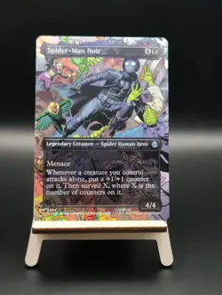 Spider-Man Noir (Borderless Foil) - #204 - Uncommon - Marvel's Spider-Man - Image 1