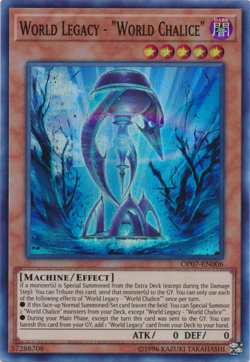 OP07-EN006 WORLD LEGACY - "WORLD CHALICE" SUPER RARE NM UNLIMITED EDITION - Image 1