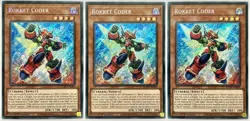 3 x BLMR-EN006 Rokket Coder - Secret Rare 1st Edition LP/NM YuGiOh Cards - Image 1