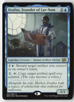 MTG - Drafna, Founder of Lat-Nam FOIL R The Brothers' War 47 LP-NM - Image 1