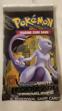 Pokemon Black & White Legendary Treasures Booster Pack NEW Sealed Mewtwo Art - Image 1